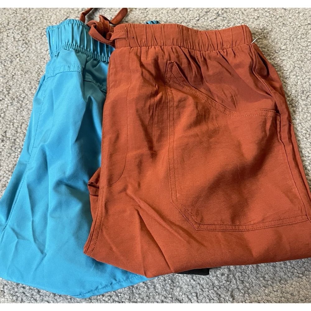 Lot Of 2 Womens Shorts Sz S/M HYFVE Xersion Chino Running Brown Blue Athleisure - Picture 15 of 15